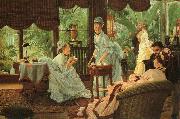 James Tissot In the Conservatory (Rivals) France oil painting reproduction
